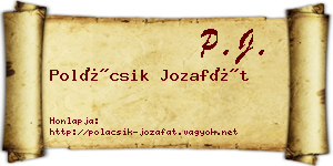 Polácsik Jozafát névjegykártya
